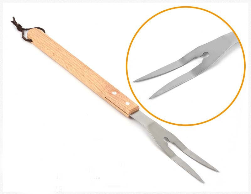 Three Pieces BBQ Set Bamboo Box