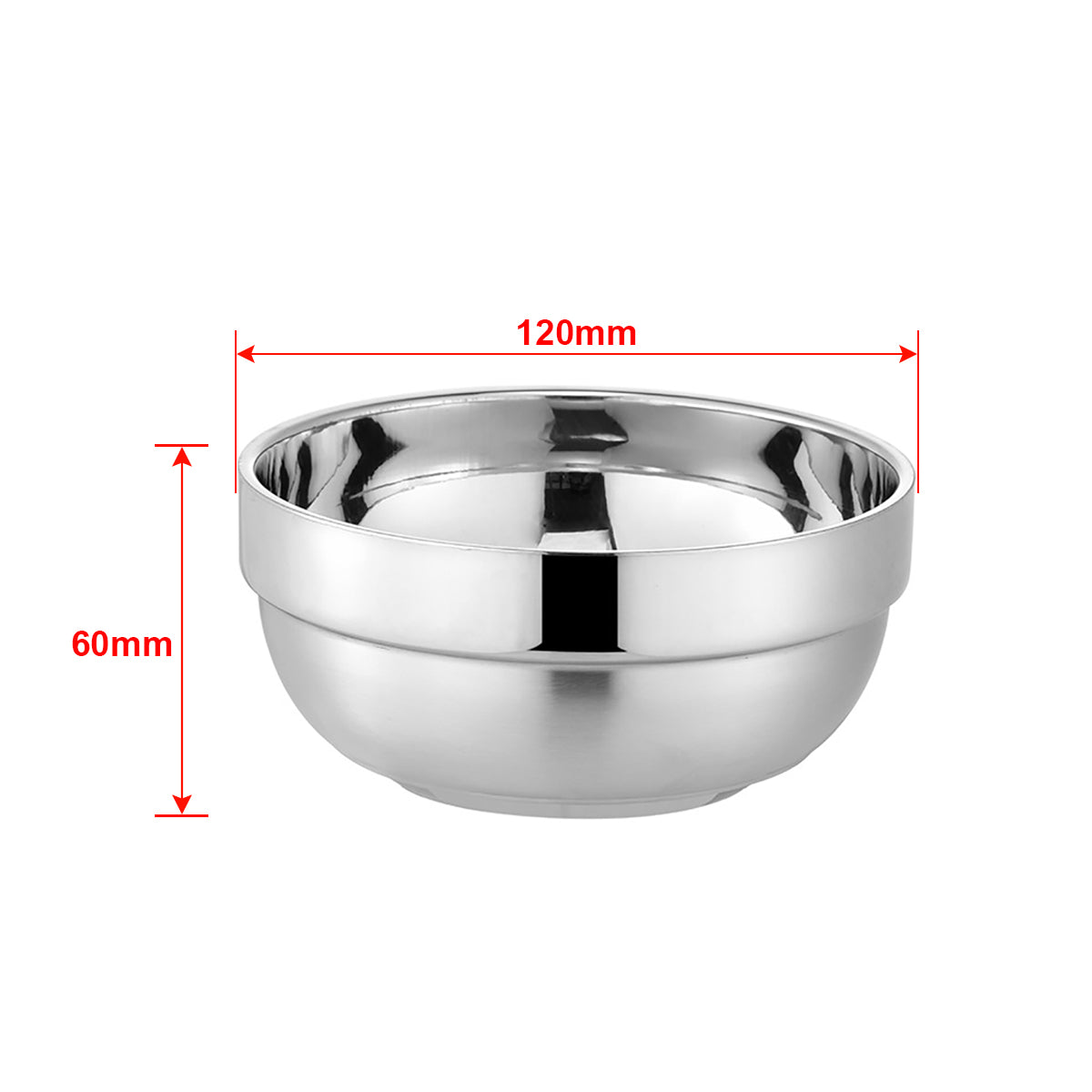 4.72" Double Walled Insulated Stainless Steel Bowl