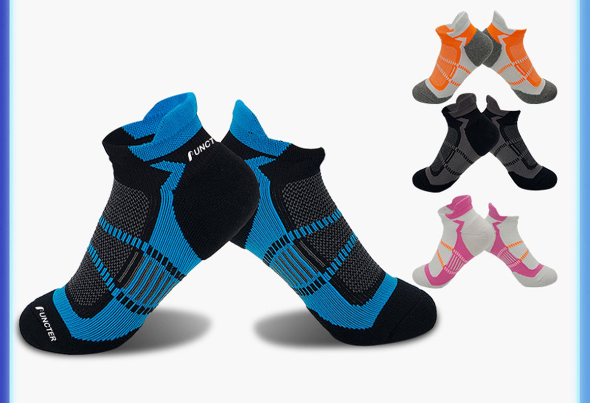 Athletic Socks Low Cut Cushioned Running Socks Breathable Comfortable for Sports