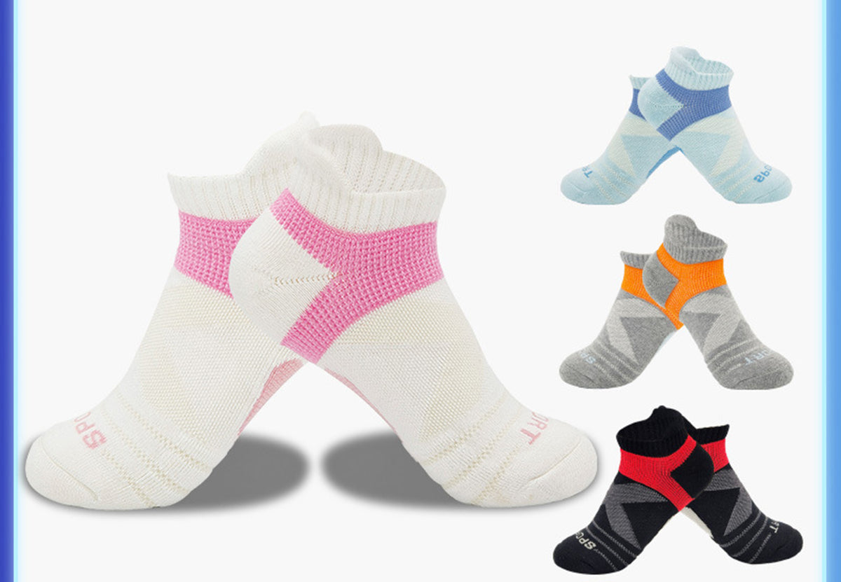 Athletic Socks Low Cut Cushion Running Socks Breathable Comfortable for Sports