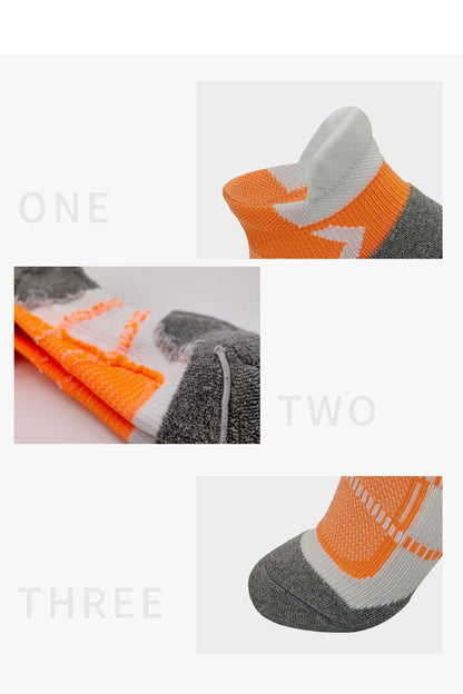 Athletic Socks Low Cut Cushioned Running Socks Breathable Comfortable for Sports