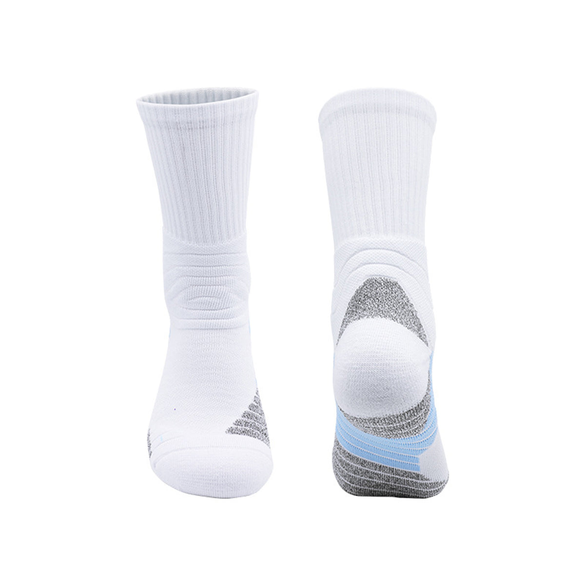 Basketball Socks Mid-calf Length Stretch Crew Cushioned Socks