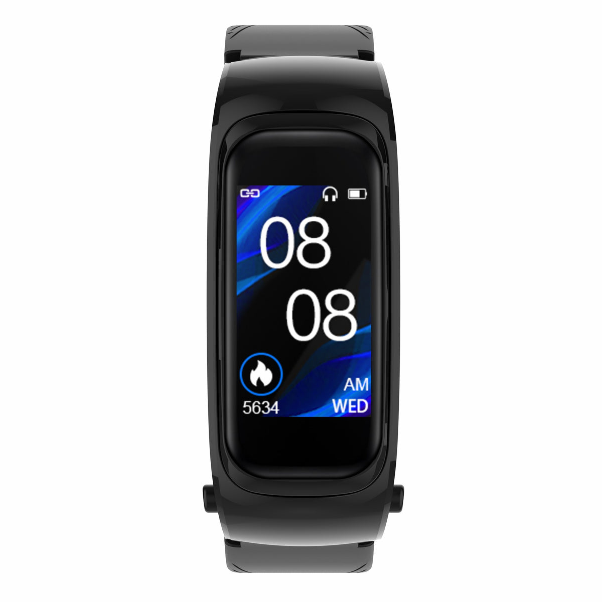 Wireless Earphone Smart Bracelet W/ Silicone Belt