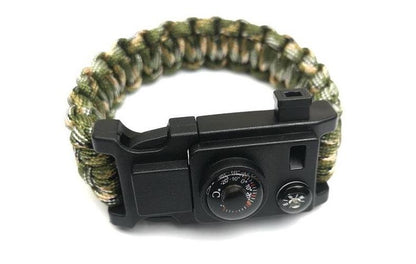 10" 1 Multifunction Outdoor Emergency Survival Gear Paracord Bracelet