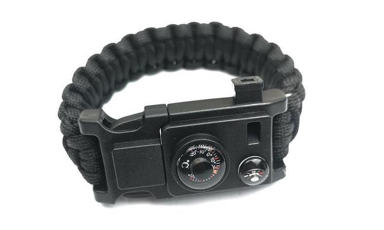 10" 1 Multifunction Outdoor Emergency Survival Gear Paracord Bracelet