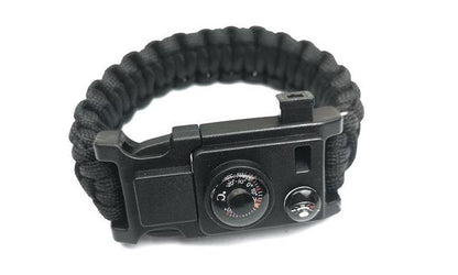 10" 1 Multifunction Outdoor Emergency Survival Gear Paracord Bracelet