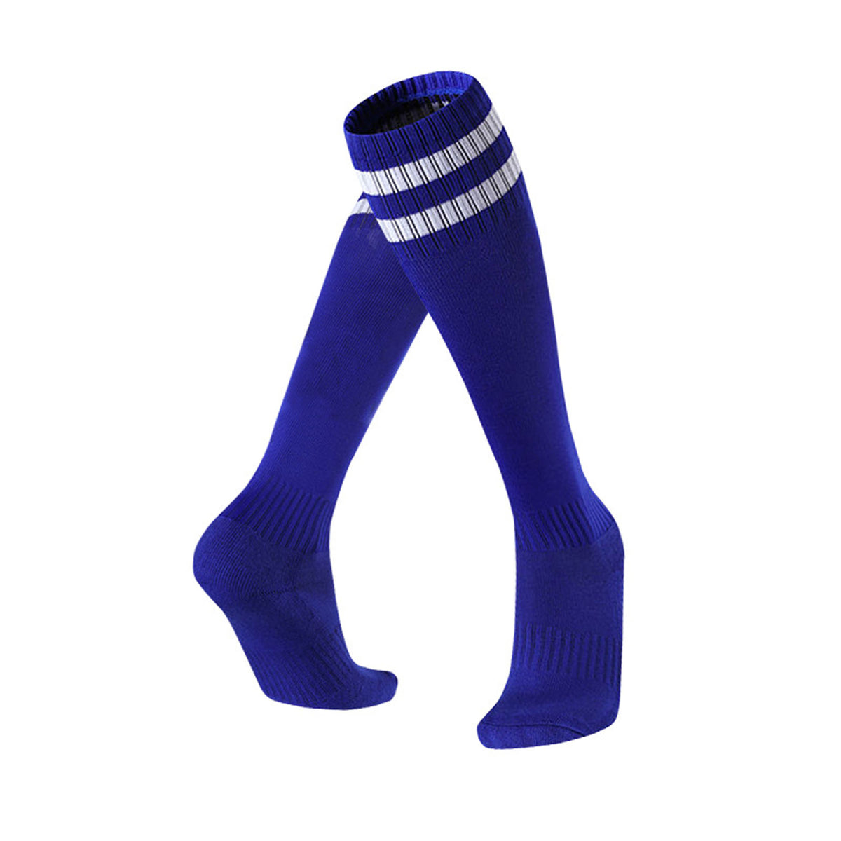 Kids Soccer Socks Boys Girls Knee Athletic High Tube Socks Cotton Striped Socks for Soccer ( Large )