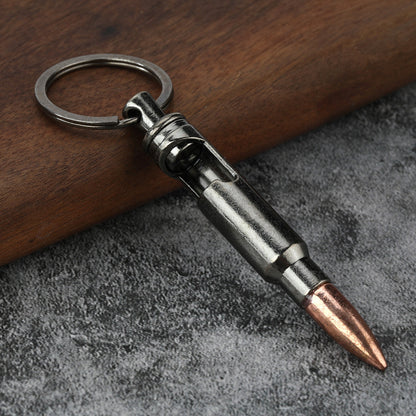Black Bullet Shape Key Chain