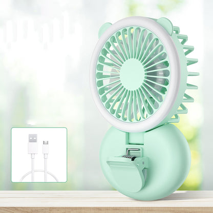 Necklace Fans Portable Neck Hanging Fan Mini Fan Handheld Hand Foldable Fan Desktop Fan Spray Fan