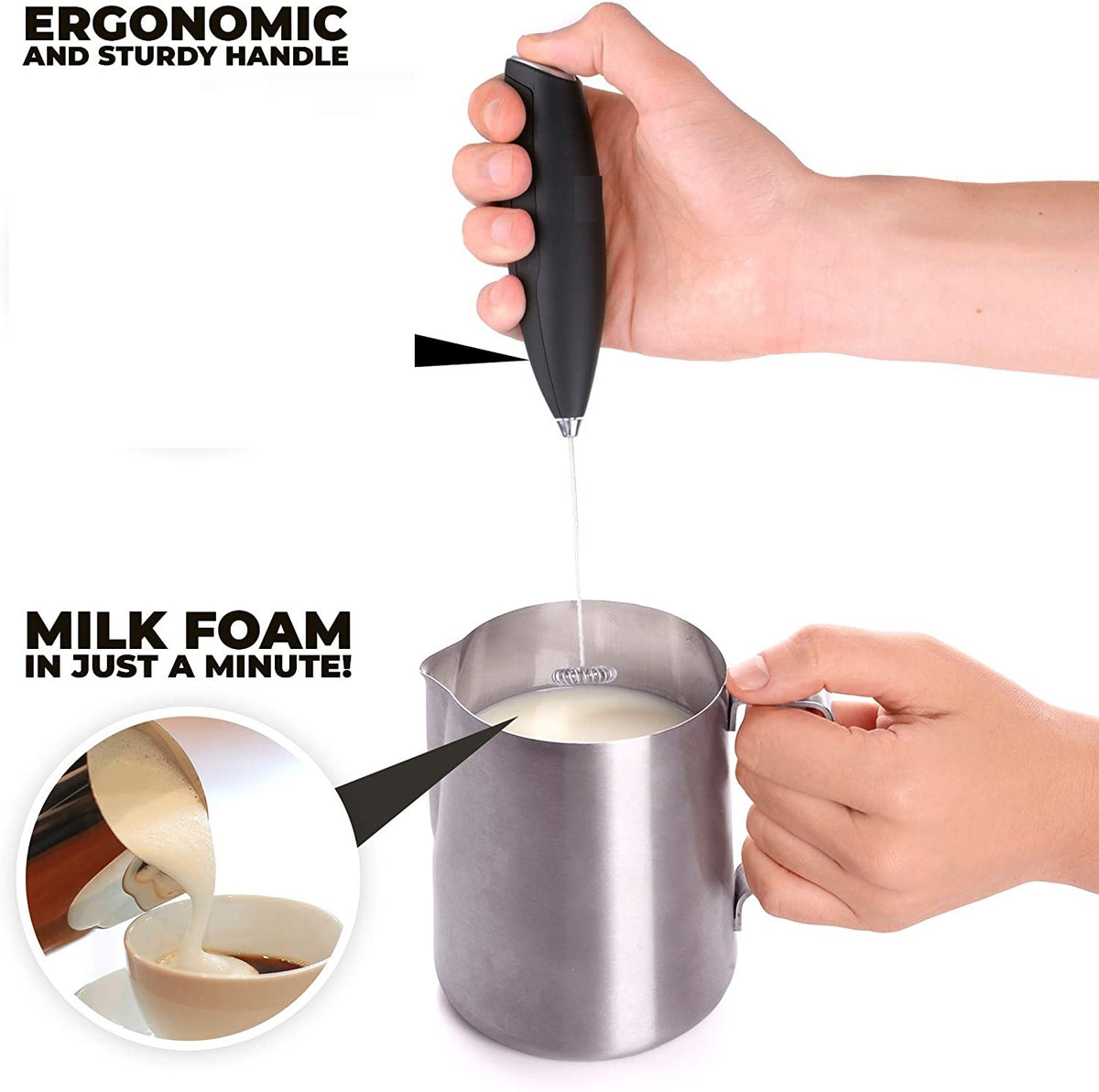 Double Whisk Milk Frother