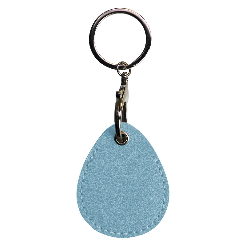 Small Waterdrop PU Keytag Case PU Card Case Card Holder Access Control Card Sleeve
