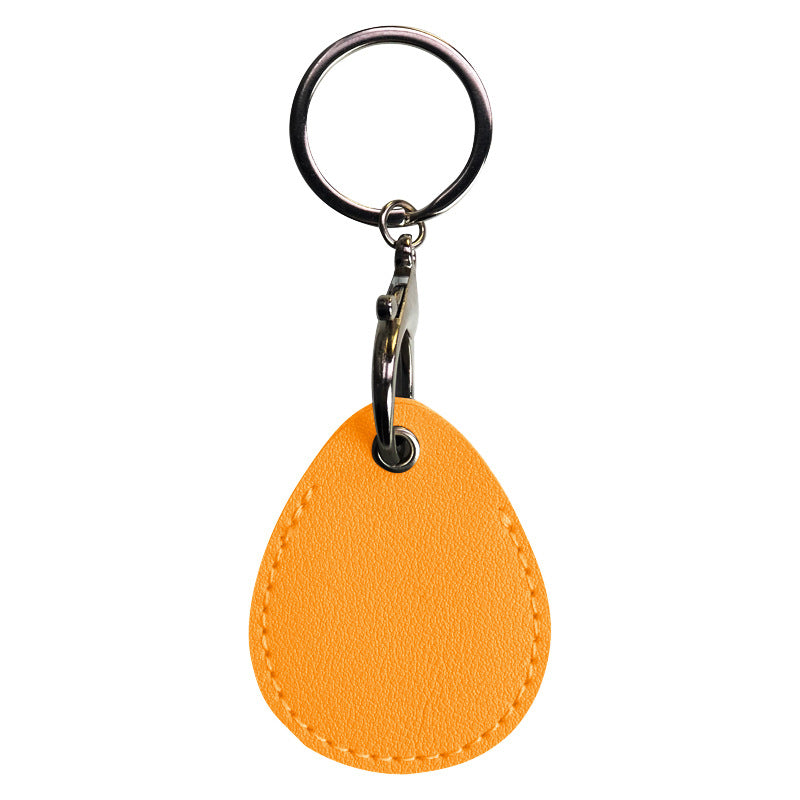 Small Waterdrop PU Keytag Case PU Card Case Card Holder Access Control Card Sleeve
