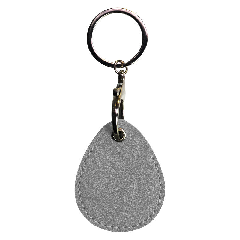 Small Waterdrop PU Keytag Case PU Card Case Card Holder Access Control Card Sleeve