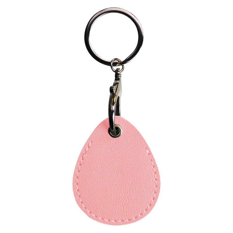 Small Waterdrop PU Keytag Case PU Card Case Card Holder Access Control Card Sleeve