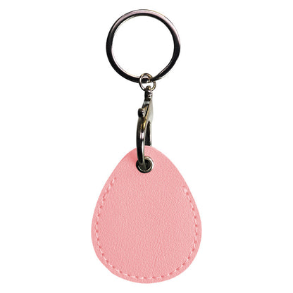 Small Waterdrop PU Keytag Case PU Card Case Card Holder Access Control Card Sleeve