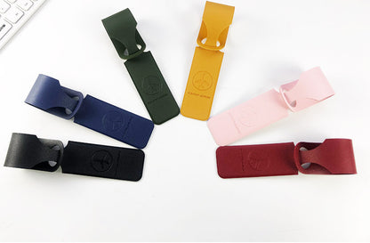PU Long Style Luggage Tag Keytag