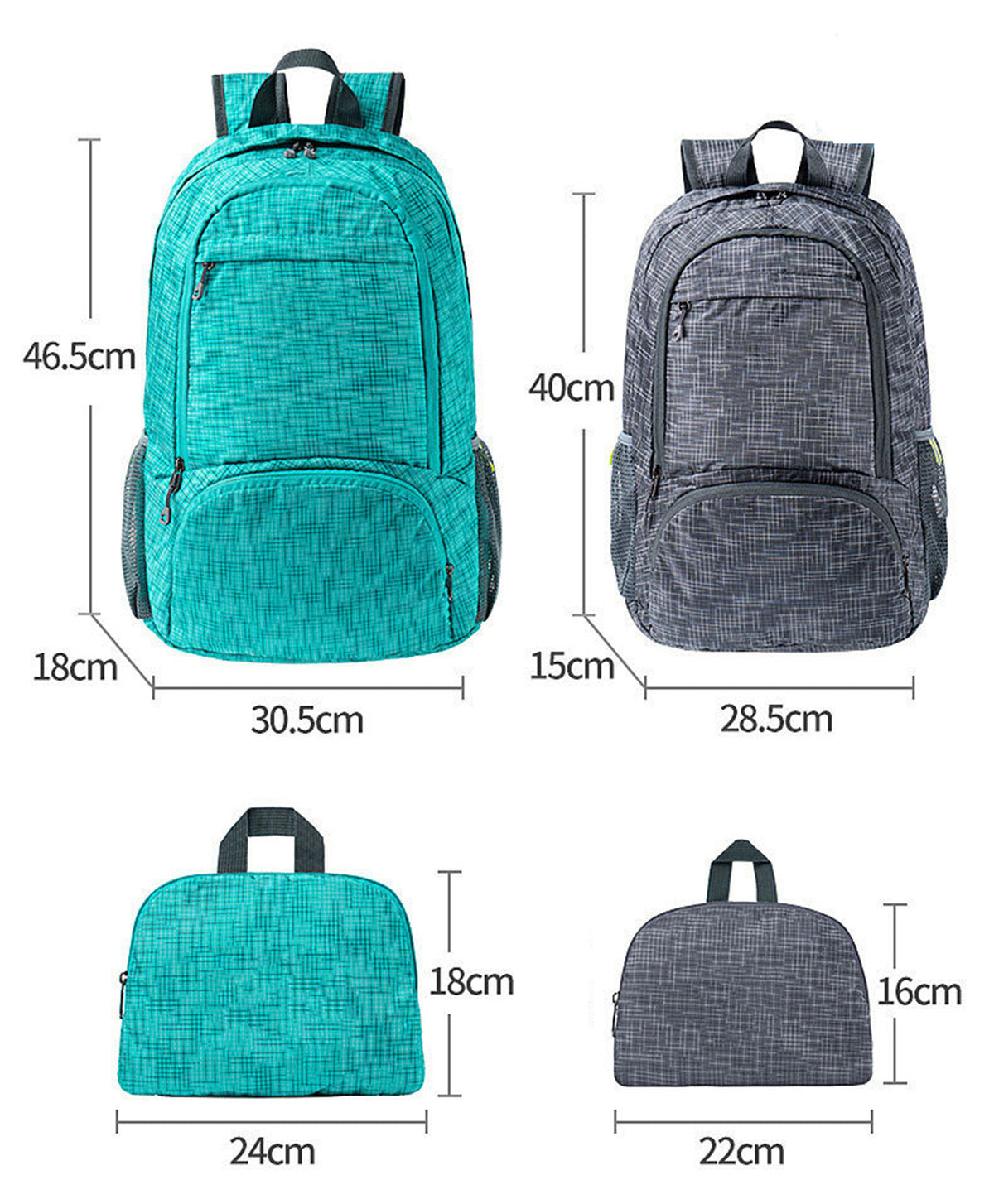 Lightweight Packable Backpack Foldable Hiking Backpacks Water Resistant Folding Daypack ( 26L )