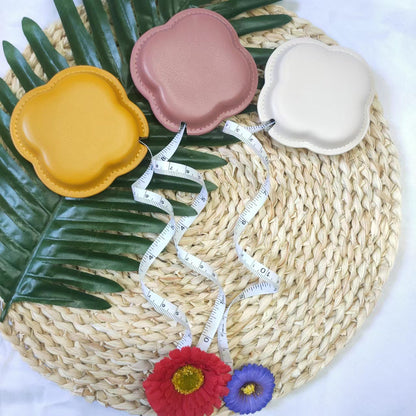59" PU Leather Flower Shaped Body Measuring Tape
