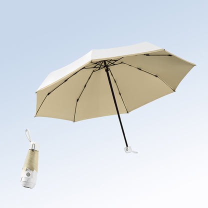 5 Fold Travel Lightweight Protable Pocket Mini Capsule Umbrella Manual Open 8 Panels Umbrella