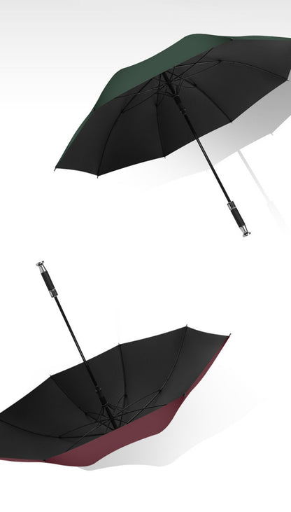 Long Handle Umbrella, Large Straight Pole Double Golf Sunny Umbrella Men Gifts
