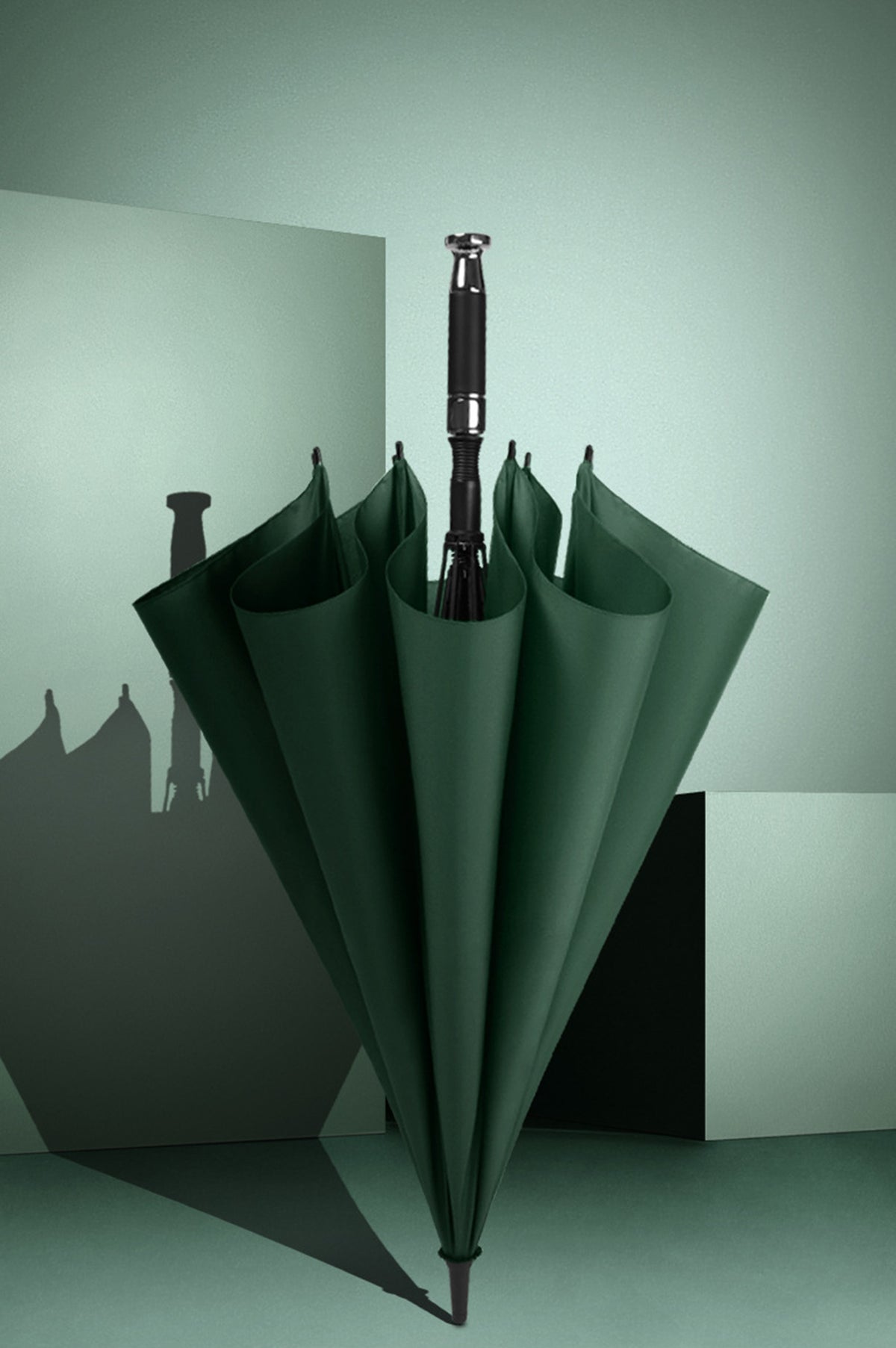 Long Handle Umbrella, Large Straight Pole Double Golf Sunny Umbrella Men Gifts