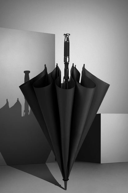 Long Handle Umbrella, Large Straight Pole Double Golf Sunny Umbrella Men Gifts