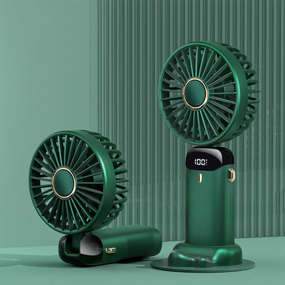 Mini Handheld Fan, Portable Personal Fan Hanging Neck Fan W/5 Speed Adjustable Fan