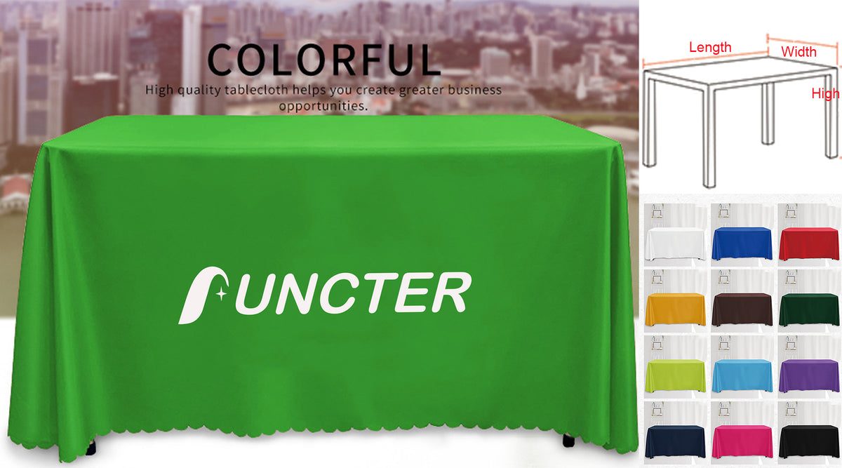 6' Premium Convertible Standard Table Cover (Full Color Dye Sublimation)-4 Sided