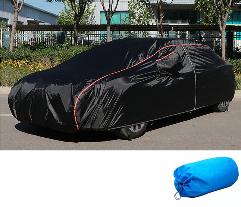 DuPont Oxford Size #3L Black Weatherproof Car Cover