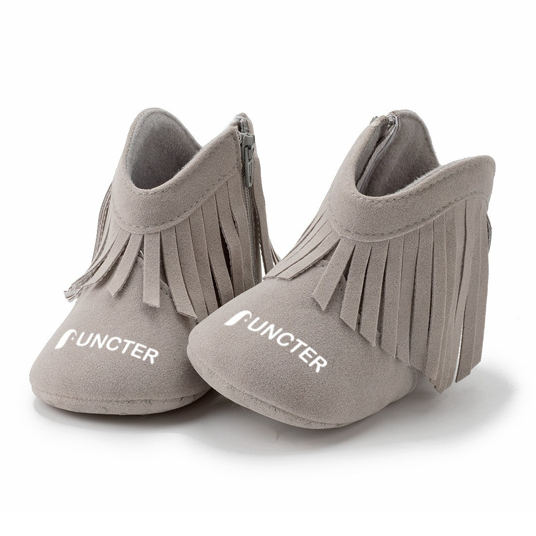 Cotton Baby Booties With Gripper Soles (6-12m)
