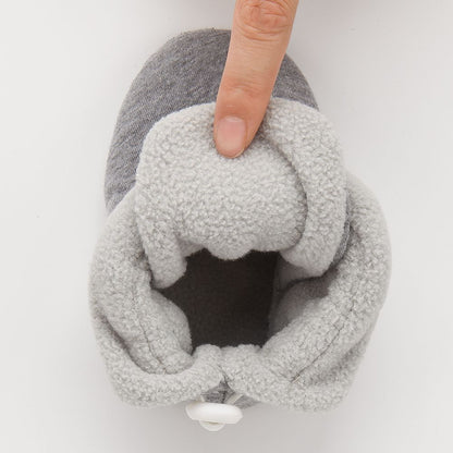 Cotton Baby Booties With Gripper Soles (12-18m)