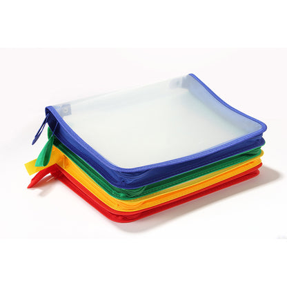 Clear Zip Plastic Envelopes A4 Zipper Document Folder Letter File Folder