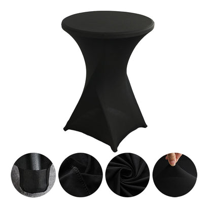 23 x 43" Spandex Cocktail Table Cover, Custom Printed Table Cover With Leg