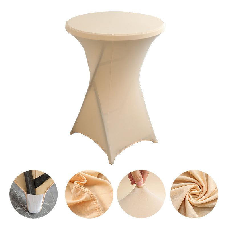 23 x 43" Spandex Cocktail Table Cover, Custom Printed Table Cover With Leg
