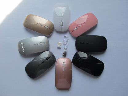 Wireless Mouse, Slim Silent Mouse 2.4G Portable Mobile Optical Office Mouse for Notebook, PC, Laptop