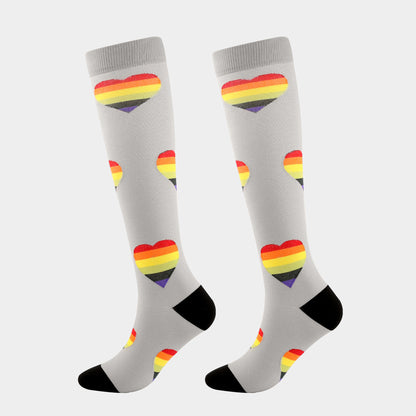 Custom Knitted Knee High Socks Unisex Socks With Full Customization