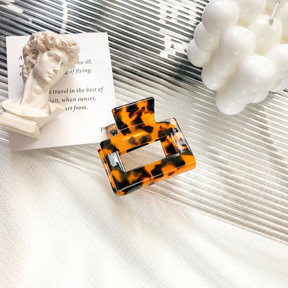 2" Rectangle Hair Clips Colorful Hair Claw Classic Clamp for Women Girls