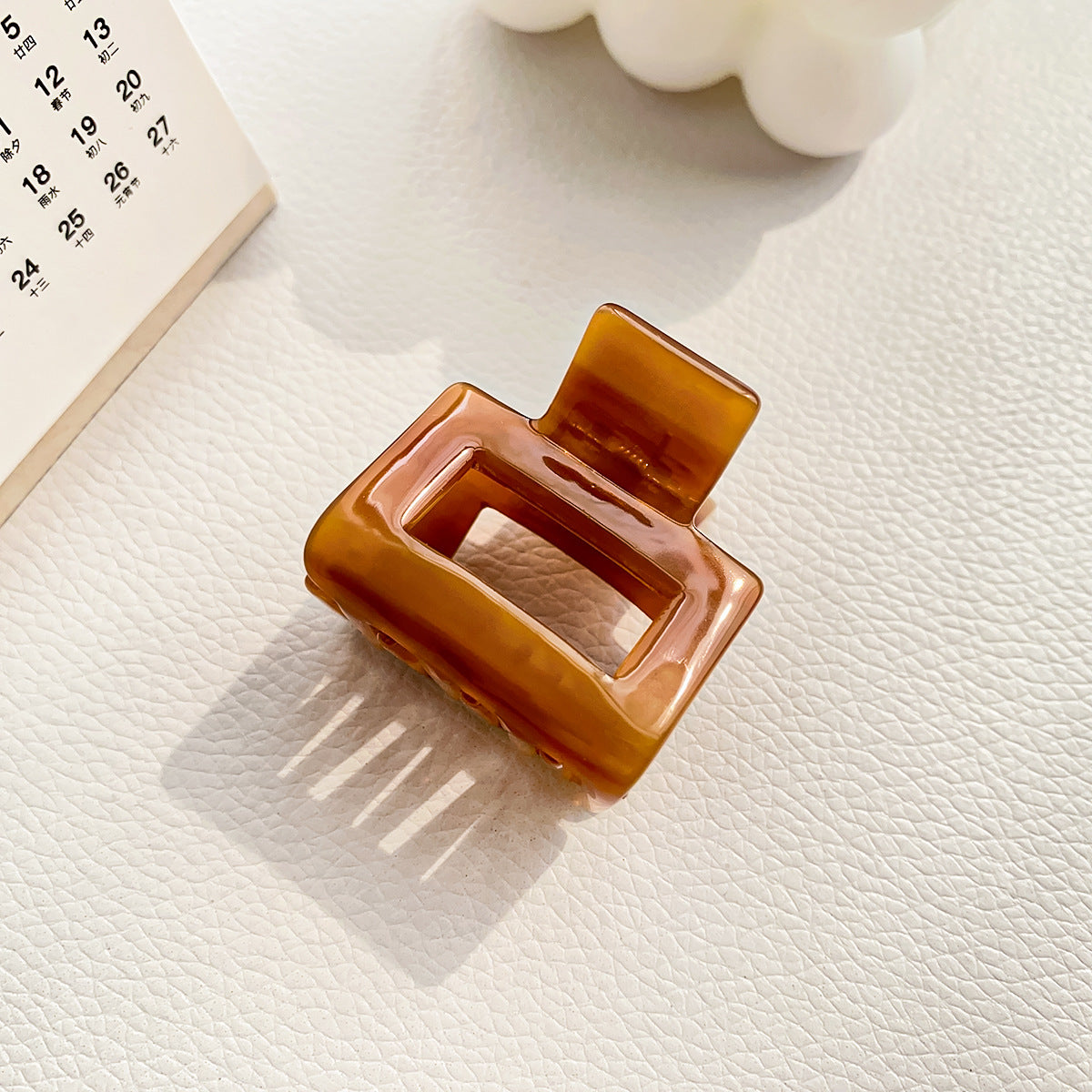 Hair Clips for Women Small Neutral Rectangle Hair Clips ( Small )