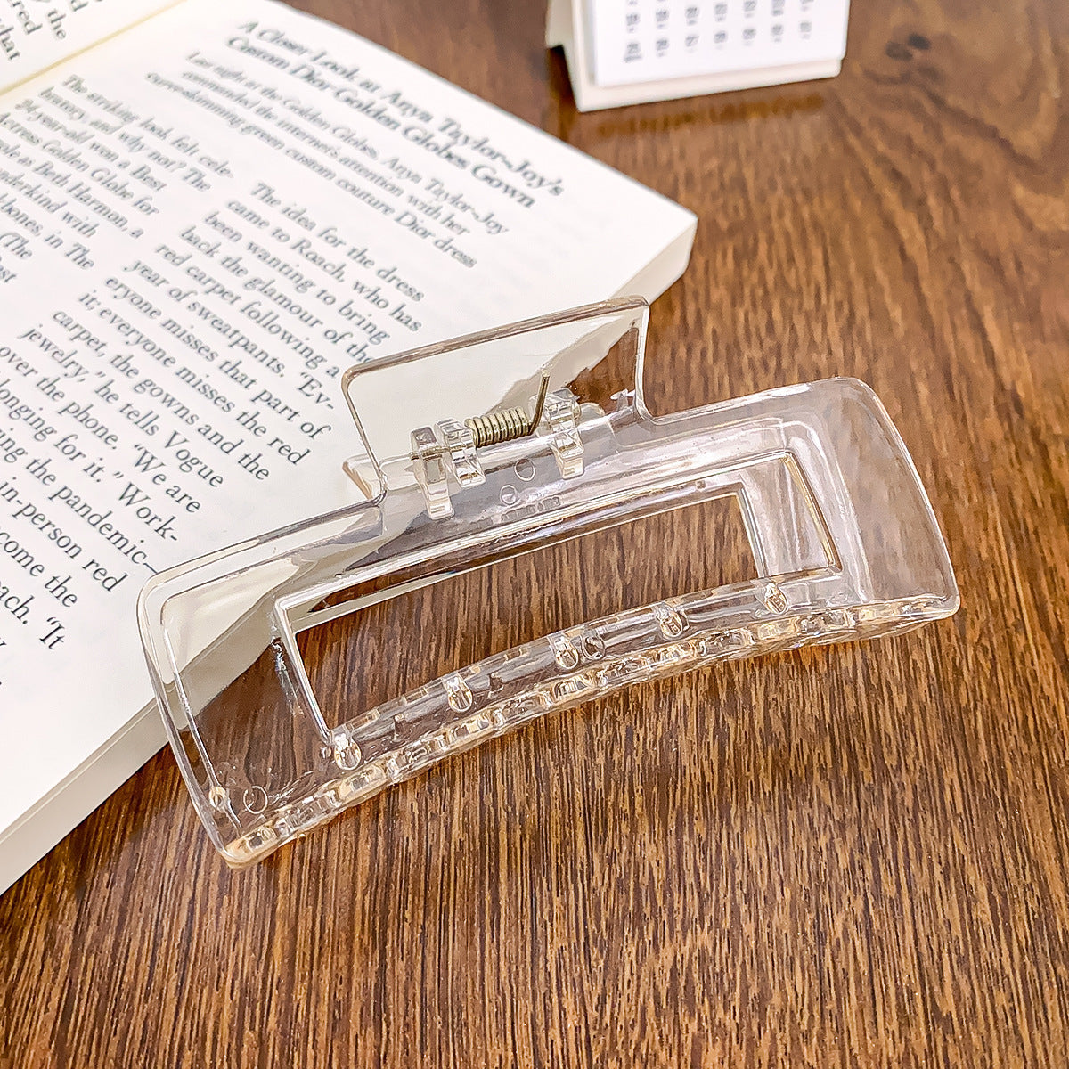 Hair Clips for Women Large Neutral Rectangle Hair Clips (Large)