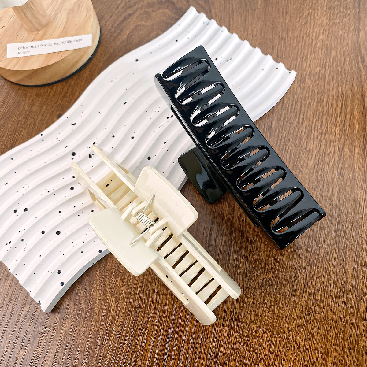 Hair Clips for Women Large Neutral Rectangle Hair Clips (X-Large)