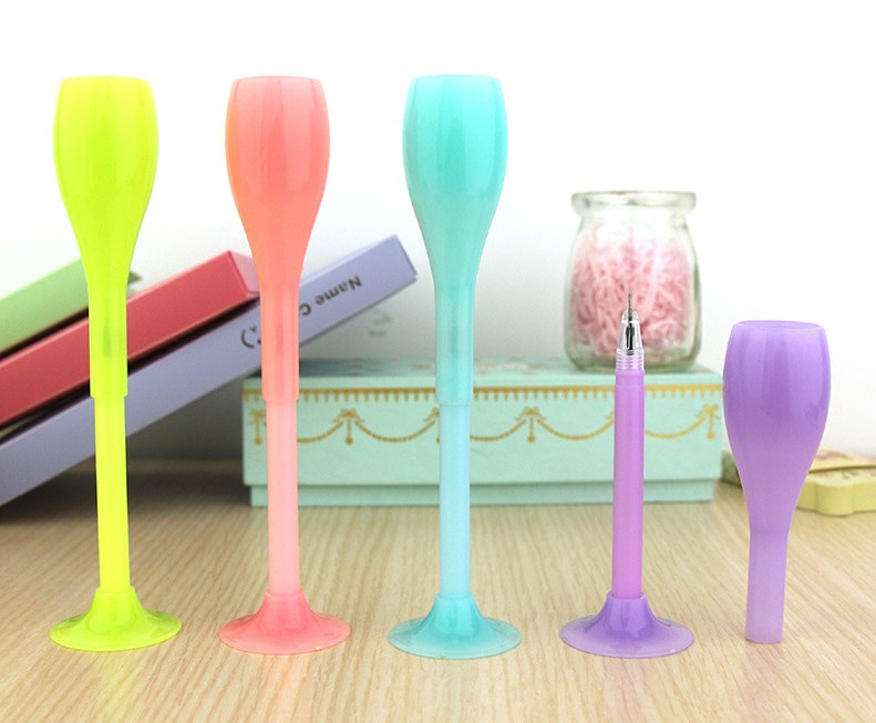 Jell Color Wine Cup Ballpoint Pen Gel Pen