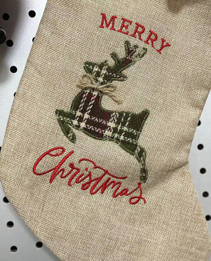 Christmas Stocks Xmas Sock Gift Stocking Candy Bags for Party Decoration