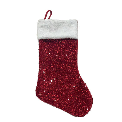 Christmas Socks Knitting Stockings Rustic Christmas Stocking Xmas Party Decorations