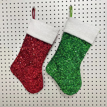 Christmas Socks Knitting Stockings Rustic Christmas Stocking Xmas Party Decorations