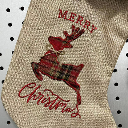 Christmas Stocks Xmas Sock Gift Stocking Candy Bags for Party Decoration