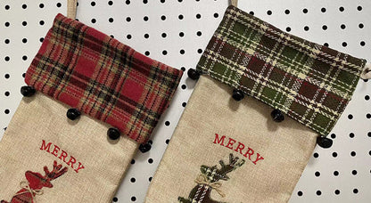 Christmas Stocks Xmas Sock Gift Stocking Candy Bags for Party Decoration