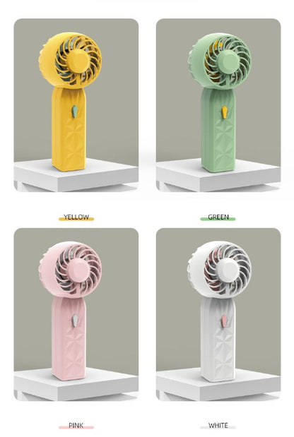 Handheld Mini USB Small Fan Portable Rechargeable Fan