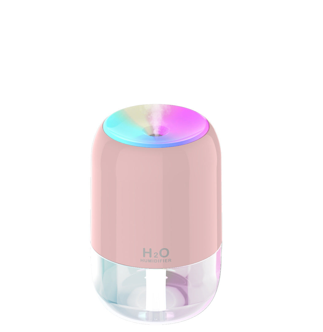 200ml Mini Portable USB Humidifier Cool Mist Humidifier W/Night Light For Bedroom Travel Office Home