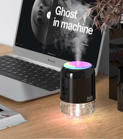 200ml Mini Portable USB Humidifier Cool Mist Humidifier W/Night Light For Bedroom Travel Office Home