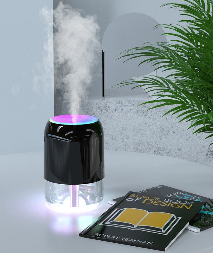 200ml Mini Portable USB Humidifier Cool Mist Humidifier W/Night Light For Bedroom Travel Office Home